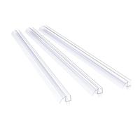 Ujjdwiurgh Joint Inférieur de Porte de Douche Kit D'Installation de Douche Sectionnelle à 3 Sections Joint de Porte de Douche en Verre Sans Cadre - pour Verre de 3/8 Pouces
