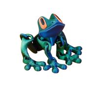 Ujjdwiurgh Jouet de Bureau Animal de Bureau Décoration de Cuisine Maison Aimant de Réfrigérateur en Forme de Grenouille Arboricole Simulée Imprimée en 3D avec Articulations Mobiles A