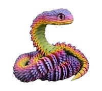 Ujjdwiurgh Jouet Fidget Serpent Imprimé 3D Articulations Flexibles en Cristal de Bureau Exécutif Décoration D'Intérieur Cadeaux Parfaits pour l'Autisme
