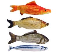 Ujjdwiurgh Jouet Interactif pour Chat, Simulation de Poisson, Poisson, Jouet Interactif à Mâcher pour Animaux de Compagnie, Installation Facile