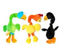 Ujjdwiurgh Jouet interactif pour chien en forme de poule - Jouet couineur en peluche pour chien