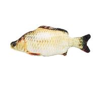 Ujjdwiurgh Jouet pour chat en forme de poisson mignon - Jouet à mâcher - Simulation de poisson en peluche avec herbe à chat - Jouet interactif pour chats et chatons - 20 cm