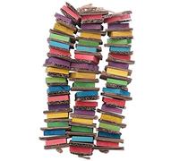 Ujjdwiurgh Jouets pour perroquets en carton pour grands oiseaux gris africain jouets perroquet jouets en bois naturel cage à oiseaux jouet à mâcher