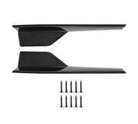 Ujjdwiurgh Jupes latérales pour véhicules universels noirs de 450 mm - Extensions de ligne latérale extérieure - Répartiteur de ligne inférieure - Diffuseurs de voiture (noir brillant)