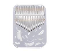 Ujjdwiurgh Kalimba 17 Touches Professionnel Pouce Piano Acrylique Kalimba Pouce Piano Clavier Instrument de Musique Plume Blanche