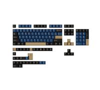Ujjdwiurgh Keycaps Pbt Cherry Profile Blue Samurai Lot de capuchons de touches pour claviers mécaniques Espagnol Français Allemand Anglais