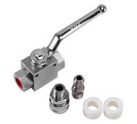 Ujjdwiurgh Kit à Tournant Sphérique pour Laveuse, Raccord 3/8 Pouce pour Tuyau de Lave-Glace, 4500 Psi