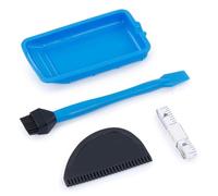 Ujjdwiurgh Kit Applicateur de Colle en Silicone 4 Pièces, Ensemble de Pinceaux à Colle en Silicone Réutilisables, Épandeur de Colle à Bois, Brosses en Silicone pour le Travail Du Bois