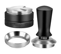 Ujjdwiurgh Kit d'accessoires pour expresso 51 mm, distribution d'expresso, entonnoir doseur calibré à ressort, niveleur distributeur