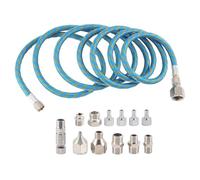 Ujjdwiurgh Kit d'adaptateur d'aérographe à dégagement rapide - Tuyau d'air tressé en nylon pour compresseur d'air et tuyau d'aérographe