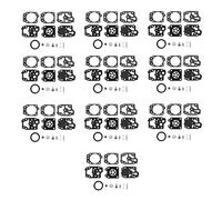 Ujjdwiurgh Kit D'Aiguille de Joint de Reconstruction de RéParation de Carburateur 10 PièCes pour Tondeuse K20-WYJ