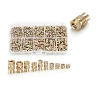 Ujjdwiurgh Kit D'Assortiment D'Inserts Filetés M3//M5 de 420 Pièces pour Composants, Écrous Moletés en Laiton, Insertion par Chaleur dans des Accessoires de Pièces de Rechange en Plastique