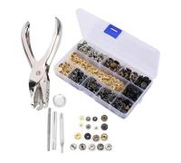 Ujjdwiurgh Kit de 120 boutons pression en cuir 6 couleurs - Outils d'installation