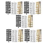 Ujjdwiurgh Kit de 15 pièces d'horloge murale avec chiffres arabes pour décoration d'intérieur, accessoires de réparation de rechange