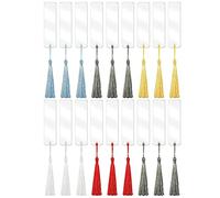 Ujjdwiurgh Kit de 30 Pièces de Signets en Acrylique Transparent avec 30 Pompons Multicolores pour Cadeaux, Bricolage, Artisanat