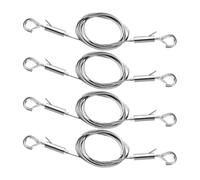 Ujjdwiurgh Kit de 4 Fils de Suspension Réglables pour Photos, en Acier Inoxydable de 3,3 Pieds pour Suspendre des Miroirs, des Cadres Photo, des Œuvres D'Art, des Panneaux