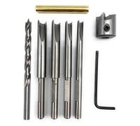 Ujjdwiurgh Kit de 7 pièces de taille-crayon, système de coupe pour fraise, adaptateur de manchon de tête de coupe, clé hexagonale, clé hexagonale, pièces de rechange accessoires