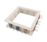 Ujjdwiurgh Kit de Boîtier de Moule Réglable pour la Fabrication de Moules en Silicone, Cadre de Boîtier Réutilisable pour la Fabrication de Moules en Caoutchouc de Silicone