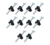 Ujjdwiurgh Kit de boulons de rail en T avec écrou coulissant en T pour gabarits de travail du bois