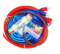 Ujjdwiurgh Kit de Câblage de Haut-Parleurs Audio 1500 W Câble de Caisson de Basses de Voiture 8GA Porte-Fusible 60 AMP Fils D'Installation de Haut-Parleur 18GA
