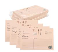 Ujjdwiurgh Kit de Cartes de Recettes Set 4X6 Pouces de 100 Cartes Vierges en Cardstock Épais Recto-Verso pour Maman, Sœur, Fille, Cadeau D'Amie