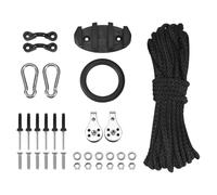 Ujjdwiurgh Kit de Chariot d'ancrage SystèMe de Kit de Voiture D'Ancre de Canoë de Kayak Robuste et Gonflable avec Accessoires
