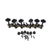 Ujjdwiurgh Kit de Chevilles D'Accordage pour Cordes de Guitare Acoustique avec Embout à Vis, Accordeurs Universels, Accordage Ouvert, Accessoires Standard, Noir