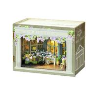 Ujjdwiurgh Kit de Coin de Livre à Faire Soi-Même avec Puzzle 3D, Modèle de Construction, Étagère en Bois, Serre-Livres, Jouet, Halloween, Noël, Cadeau d'anniversaire MINI-112