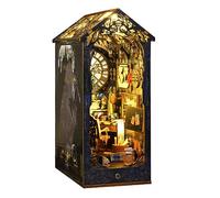 Ujjdwiurgh Kit de Coin de Livre de Bricolage, Allée de Décoration D'Insertion de Bibliothèque de Coin de Livre de Bricolage, avec des Lumières, pour Enfants/Adultes