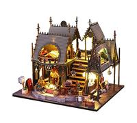 Ujjdwiurgh Kit de Coins de Livre de Bricolage de Serre-Livres de Puzzle en Bois 3D pour la Décoration D'Étagère, avec des Kits de Modèles de Bricolage Légers pour Adultes