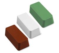 Ujjdwiurgh Kit de Composés de Polissage 3 Pièces, Vernis pour Métaux 12 Oz - Rouge Jewellers Rouge, Composé de Polissage Vert pour Acier Inoxydable