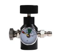 Ujjdwiurgh Kit de connecteur d'adaptateur de cylindre de réservoir de CO2, filetage G1/2-14, adaptateur de recharge de cylindre de soude de CO2 avec manomètre de 3000 psi, facile à utiliser