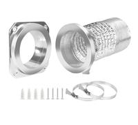 Ujjdwiurgh Kit de Connecteur de Conduit de Sécheuse avec Connexion, Joint Étanche, et Couplage Magnétique - DV180 Comprend 2 Pinces.