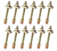 Ujjdwiurgh Kit de Connecteurs de Matériel de Cadre de Lit 12 Pièces M8x100 mm Panneau de Meubles Armoire Connecteurs Quatre en un Raccords, Assemblage de Lit