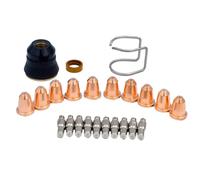 Ujjdwiurgh Kit de Consommables PE0106 pour Torche S45 de Découpe au Plasma 23 Pièces, Comprenant une Tasse de Protection et des Accessoires de Soudage