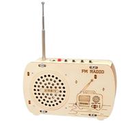 Ujjdwiurgh Kit de Construction d'une Radio en Bois - Jouet de Construction Interactif - Kit D'Expérience Scientifique en Électronique