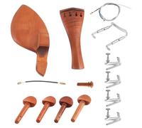 Ujjdwiurgh Kit de cordes pour violon 4/4 - Repose-menton - Cordier - Accordeur fin - Cheville d'accordage
