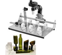 Ujjdwiurgh Kit de Coupe-Bouteille en Verre, Coupe-Verre de Précision à Faire Soi-Même pour Bouteilles Carrées, Rondes et Irrégulières, Kit D'Outils de Coupe de Verre