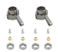 Ujjdwiurgh Kit de Coupelle de Direction en MéTal pour C14 C24 C34 C44 B14 B1 B16 B24 B36 MN D90 D91 MN99S PièCes de Voiture RC, Titane