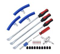Ujjdwiurgh Kit de Cuillère à Pneu, Outil de Changement de Pneu de 25 Pièces pour Moto, Vélo de Saleté, Tracteur de Pelouse, Vélo, Changeur de Pneu de Moto