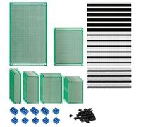 Ujjdwiurgh Kit de de Circuits Imprimés PCB de 147 Pièces - Cartes Perforées Double Face en 6 Tailles