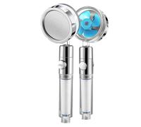 Ujjdwiurgh Kit de douche haute pression surchargé, pommeau de douche bleu avec 3 modes turbo