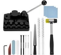 Ujjdwiurgh Kit de Fabrication de, Kit D'Outils pour Cintrer les Anneaux, Machine à Cintrer les Anneaux Robuste, Fabricant de Cuillères et D'Anneaux, Mandrin, Marteau en Caoutchouc