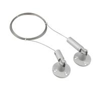 Ujjdwiurgh Kit de Fils de Suspension Réglables de 1,5 mm X 9,8 Pieds, Matériel de Suspension de Tableau Robuste, Câble de Suspension en Alliage D'Aluminium Argenté