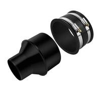 Ujjdwiurgh Kit de fixation de collecte de poussière pour le travail du bois comprenant un tuyau réducteur de 10,2 cm à 6,3 cm et des ports de poussière