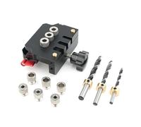 Ujjdwiurgh Kit de gabarit de cheville auto-centrant - Localisateur de guides de perçage pour trous droits - Outil multifonction pour le travail du bois