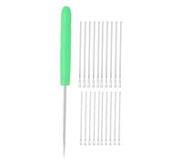 Ujjdwiurgh Kit de Greffe de Cheveux de Poupée Aiguilles de Greffe de Cheveux de Poupée en Vert