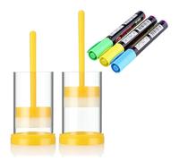 Ujjdwiurgh Kit de Marquage de la Reine des Abeilles, 2 Tubes de Cage de Marquage de la Reine avec 3 Marqueurs D'Abeille pour Outil D'Apiculteur