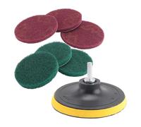 Ujjdwiurgh Kit de nettoyage pour perceuse de 12,7 cm avec brosse à récurer pour carrelage, outil de nettoyage domestique robuste (perceuse non incluse)