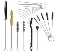 Ujjdwiurgh Kit de Nettoyage pour Pulvérisateur 17 Pièces Outil de Nettoyage de Pinceaux Multi-Usages pour à Peinture avec Mini-Tubes en Nylon et Aiguilles